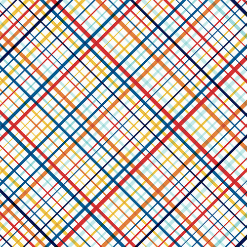 Valiant Plaid 12x12 Paper First Responders Collection by Echo Park