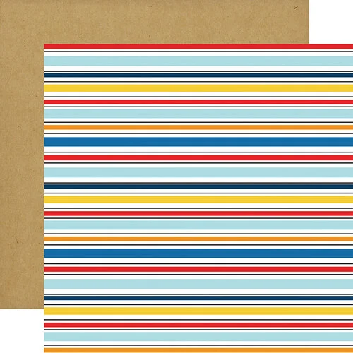 Strong Stripes 12x12 Paper First Responders Collection by Echo Park