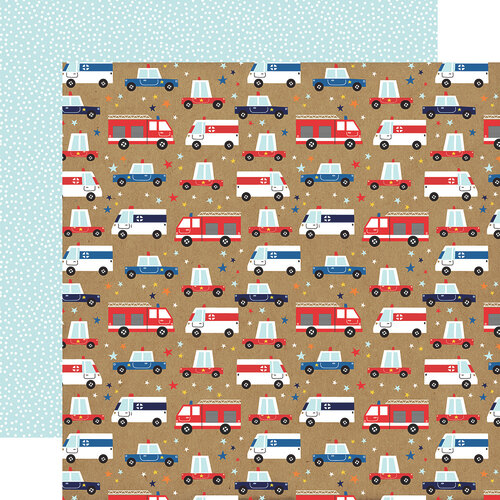 Emergency Vehicles 12x12 Paper First Responders Collection by Echo Park