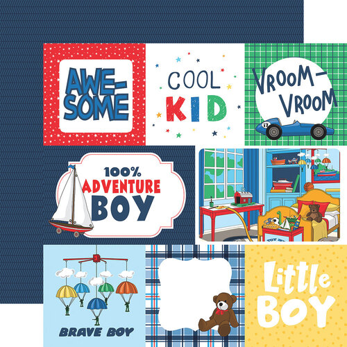 Multi Journaling Cards 12x12 Paper Little Boy Collection by Echo Park
