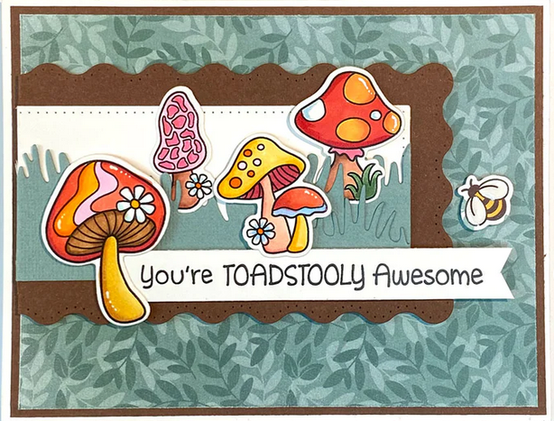 Mushroom Messages Stamp Set Feelin' Groovy Collection Dare 2 B Artzy