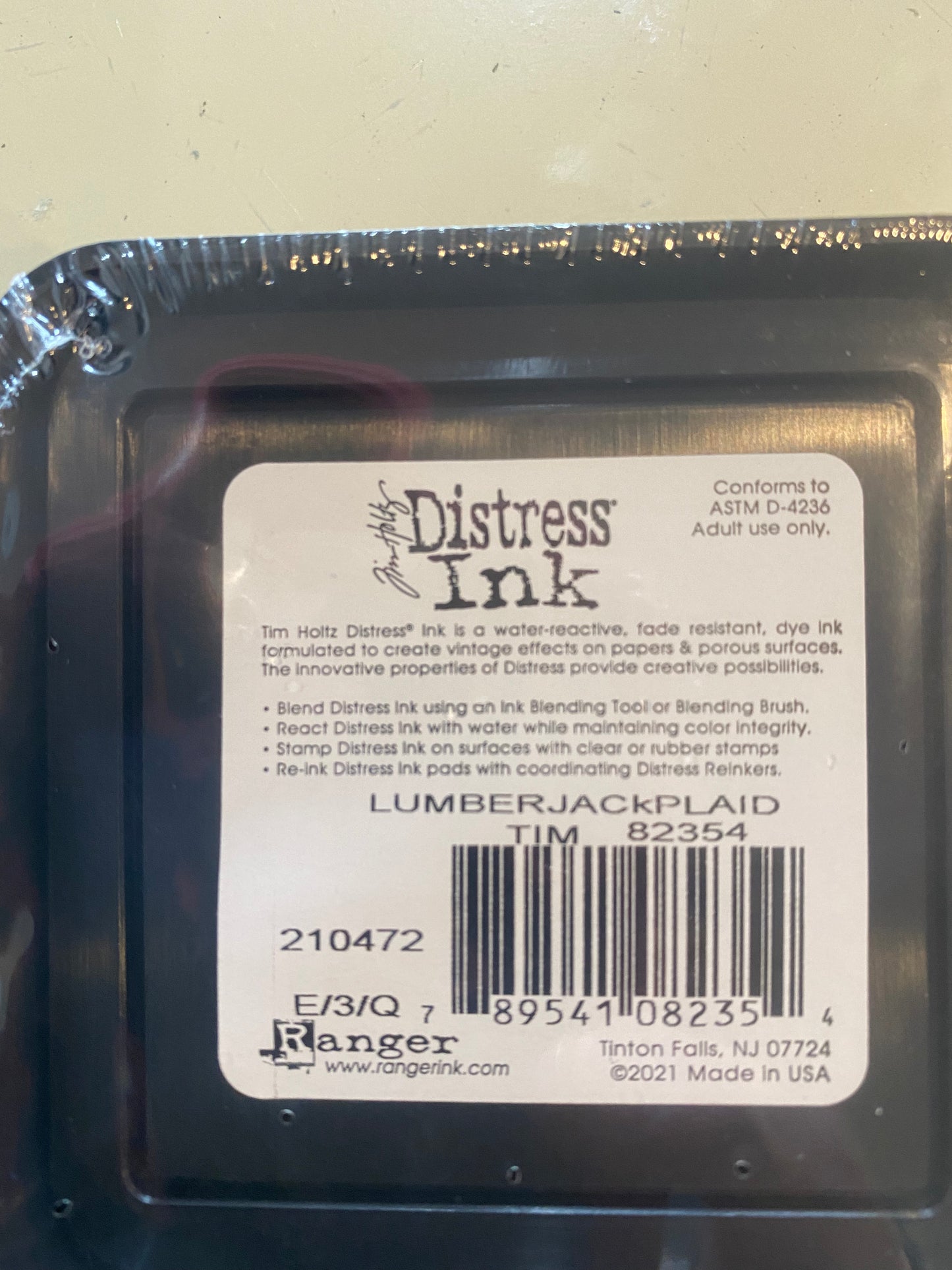 Lumberjack Plaid Distress Ink Pad