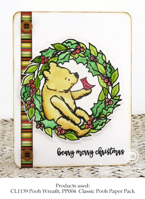 Pooh Wreath Stamp Set